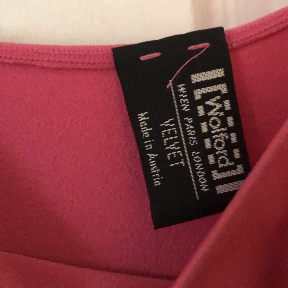 🧡 Wolford Pink Velvet Tank Top - Picture 3 of 5